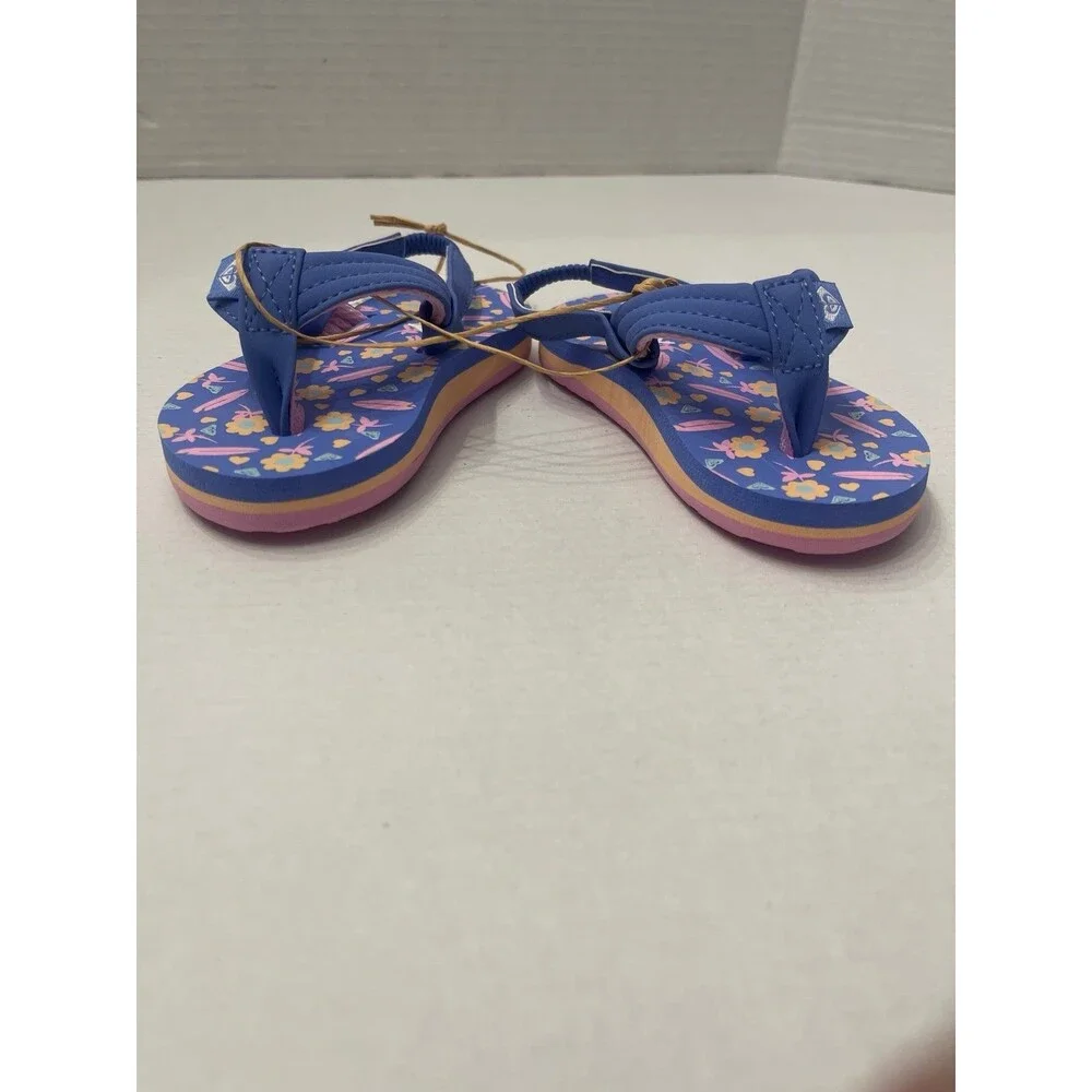 Roxy Kids Vista Loreto Little Girls Shoes Size 5 Pink/Blue New With Tags